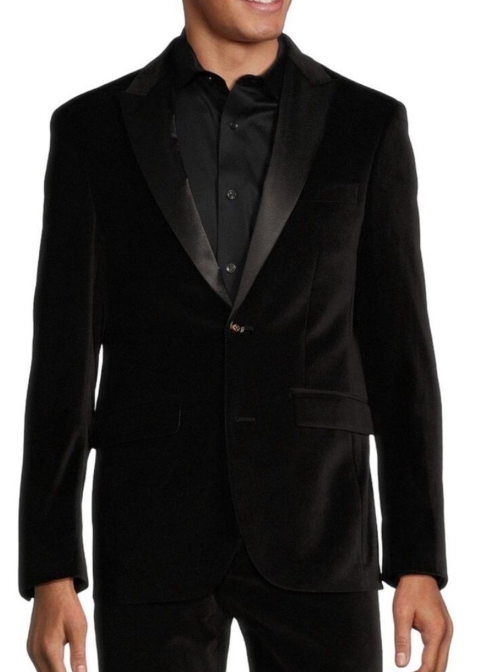 🎩🗝️ NWT $250 Murano Men’s Slim Fit Cotton Blazer - Sateen Lapels